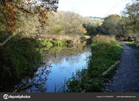 Cromford Canal Crich Stand Distance Cromford Derbyshire November 2023