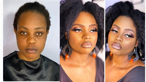 Makeup Transformation On Dark Skin Youtube