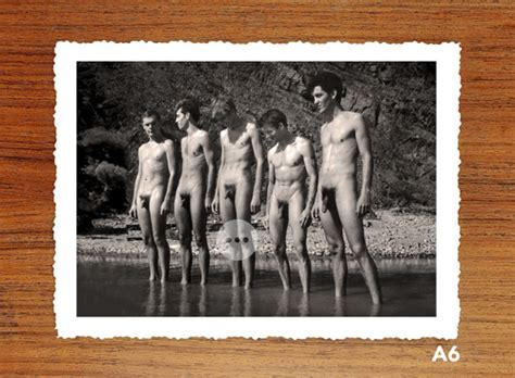 Restored Vintage Male Nude Photo Gay Interest Full Frontal Nudity