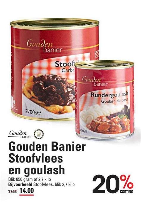 Gouden Banier Stoofvlees En Goulash Aanbieding Bij Sligro