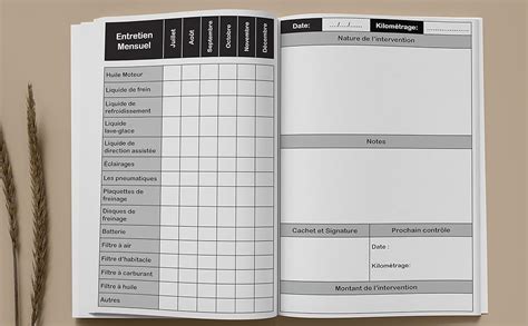 Amazon fr Carnet d Entretien Véhicule Journal De Bord Toutes Marques