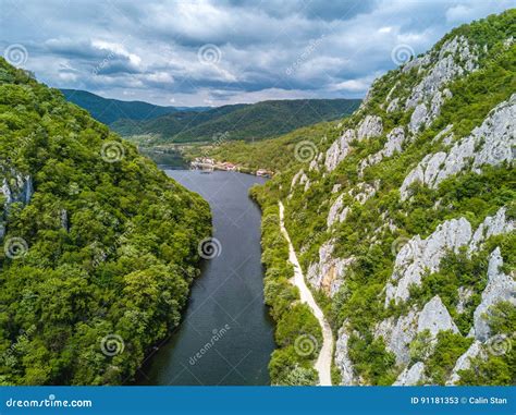 Danube Gorges Neear Iron Gates Romania Stock Image Image Of Cazanele