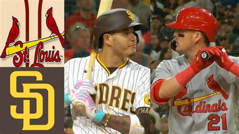 Stlouis Cardinals Vs Padres Highlights September 20 2022 Mlb