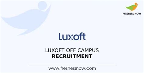 Luxoft Off Campus 2024 Recruitment Drive For Freshers