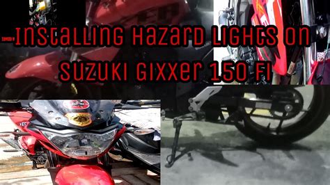 How To Install Hazard Light On Suzuki Gixxer Fi Youtube