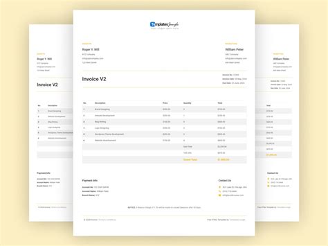 Best Simple Free Html Invoice Templates