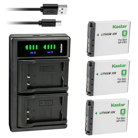 Kastar Pack Battery And Ltd Usb Charger Replacement For Sony Np Fr