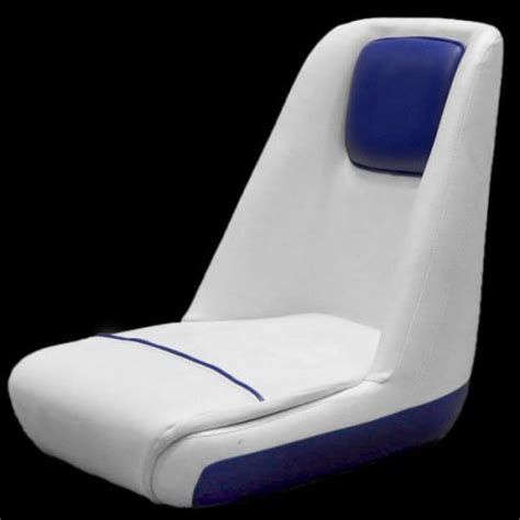 Find White Blue And Gray Vinyl Marine Boat Helm Bucket Seat