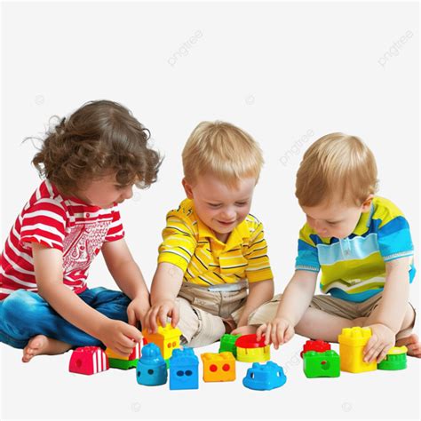 Kids Playing With Toys In Kindergarten, Kids, Playing, Toys PNG ...