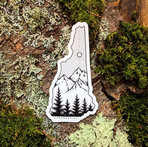 New Hampshire Vinyl Sticker Etsy