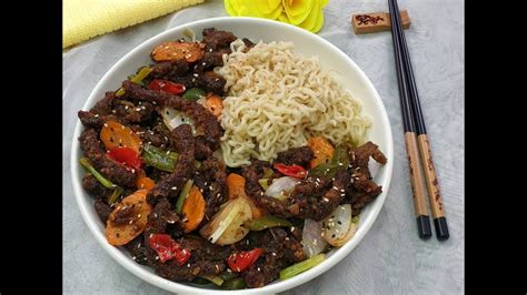 Crispy Beef Stir Fry Youtube