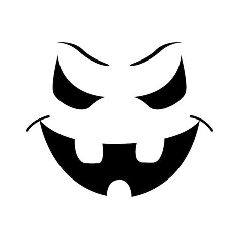 Premium Vector Evil Smile Face Expressions Vector Isolated On White