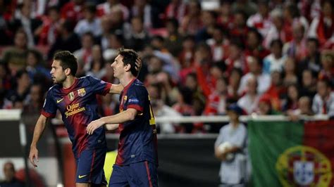 Champions League Benfica 0 2 FC Barcelona El Barcelona Gana Al