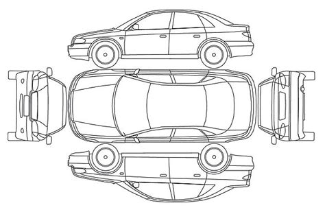 Rental Car Damage Diagram