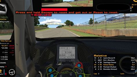 Iracing Road Atlanta Vrs Srint Series Audi R Onboard Rafa