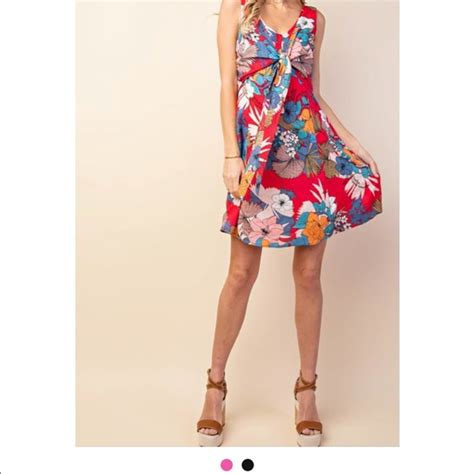 Kori Dresses Nwt Kori Floral Tie Midi Dress Poshmark