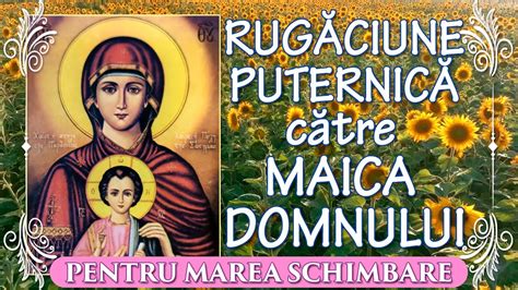 Rugaciune Puternica Multumire Catre Maica Domnului Picaturi De