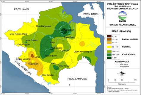 Analisis Sifat Hujan Bulan Mei Tahun 2022 Stasiun Klimatologi