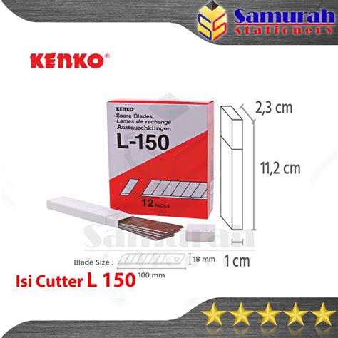 Isi Cutter Besar Kenko L Pisau Potong Kertas L Refill