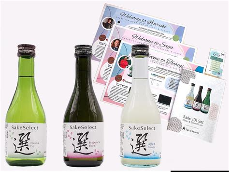 [邊喝邊學 入門版] Sakeselect Sake 101 Clean And Smooth Set 附清酒說明手冊 網購日本原版商品