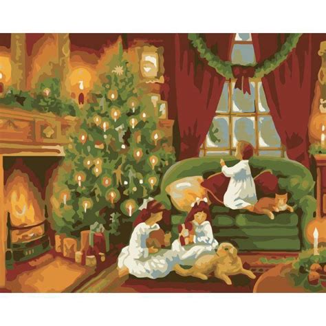 ᐉ Картина по номерам Идейка Рождественская ночь 40x50 см (skl-КНО2214 ...