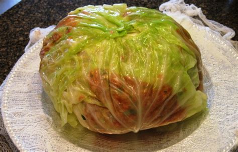 Stuffed Whole Cabbage Eastern European Recipe