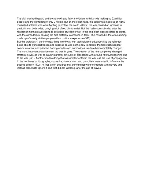 History - research on give me liberty chapter 14 - The civil war had