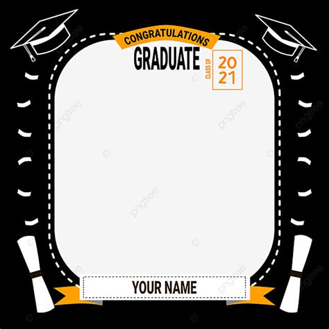 Twibbon Design Vector Hd Images Graduation With Twibbon Design