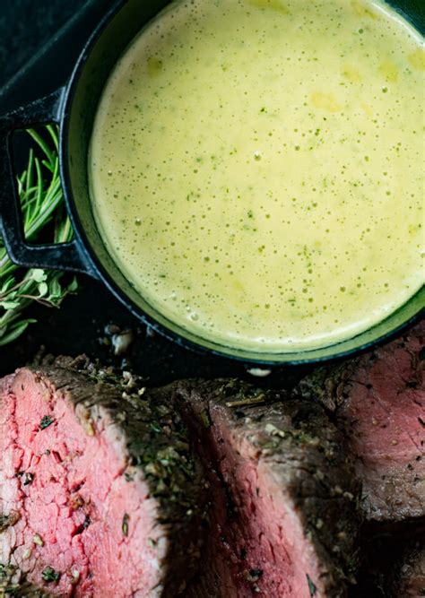 Herb Crusted Beef Tenderloin Roast With Bearnaise Sauce Linger