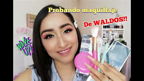 Probando Maquillaje De Waldos Youtube