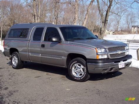 2003 Light Pewter Metallic Chevrolet Silverado 1500 Ls Extended Cab 4x4 5054708