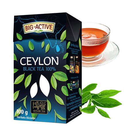 BIG ACTIVE herbata CZARNA liściasta CEYLON BLACK TEA 100G 10892156210