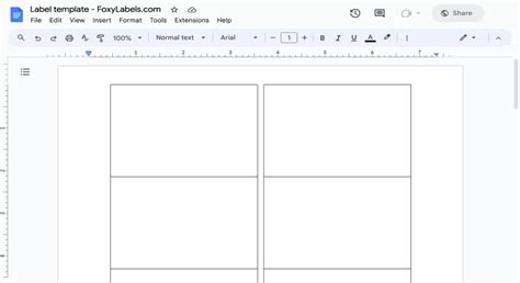 Google Docs Label Template Compatible With Avery 5816