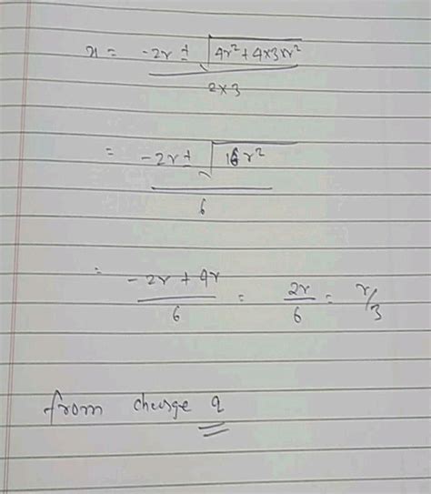 Two Point Charges 4q And Q Are Placed 30 Cm Apart At What Point On The Line Joining Them Is