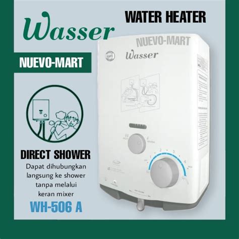 Jual Wasser Instant Water Heater Pemanas Air Mandi Instan Gas Lpg Wh