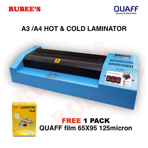 Quaff A A Laminator Machine Hot Cold Reverse Heavy Duty Free