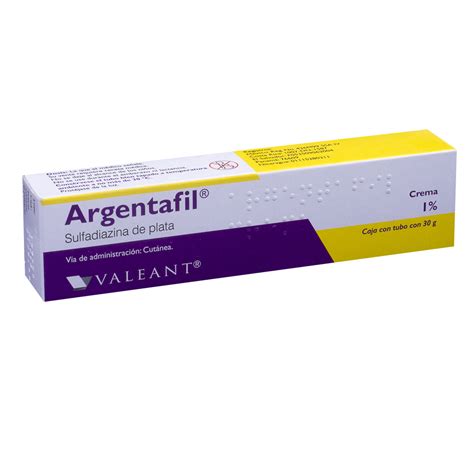 Argentafil 1 Crema 30g Sulfadiazina De Plata Emerita Farmacias