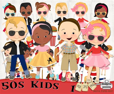 50s Rock N Roll Clip Art