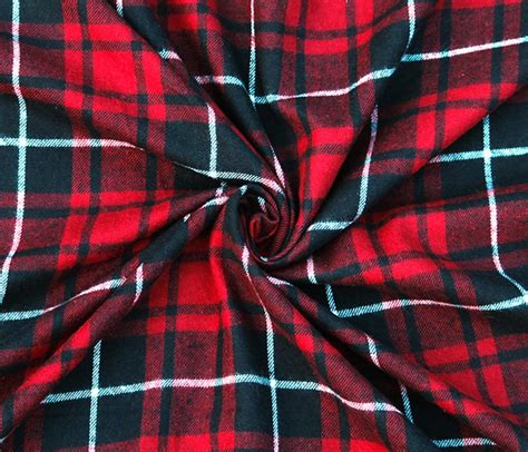 Buy The Style With Our Red Checkered Flannel Fabric Collection