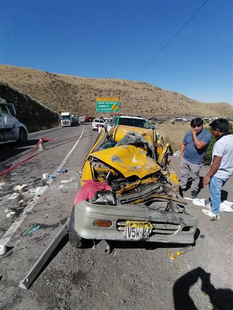 Trágico Accidente En Arequipa Tres Personas Pierden La Vida En Choque