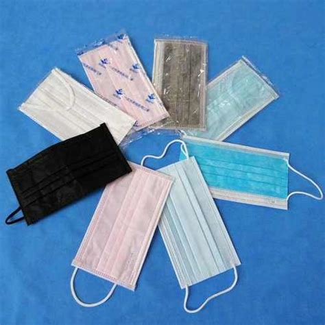 White Blue Earloop Pleated 3 Ply Medical Procedure Disposable Surgical