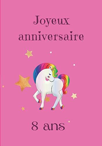 Joyeux Anniversaire Ans Carnet De Notes Cahier Avec Jolie Licorne