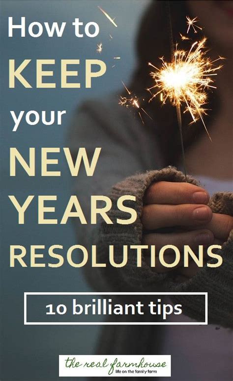 How To Keep Your New Years Resolutions 10 Brilliant Tips And