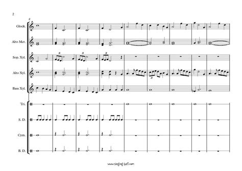 Star Wars Theme: Sheet Music for Percussion / Orff ensemble