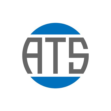 Ats Letter Logo Design On White Background Ats Creative Initials