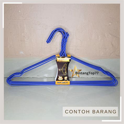 Jual Hanger Gantungan Besi Kawat Baju Vinoda 10 Pcs Shopee