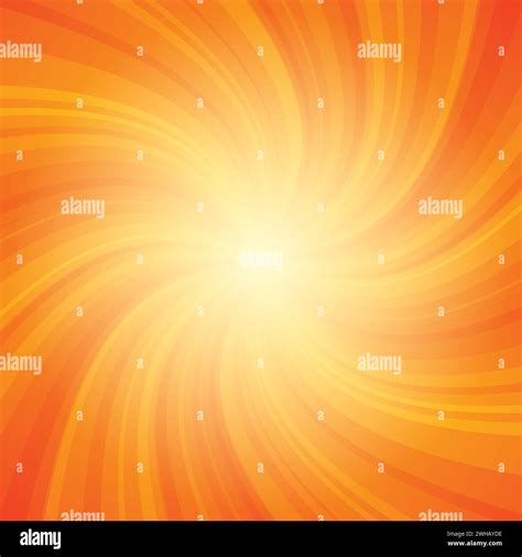 Twist Sunburst Vector Illustration With Radiant Background Conveying Retro And Vintage Stock