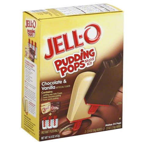 Jell O Pudding Pops Chocolate And Vanilla Mold Kit 14 6 Oz