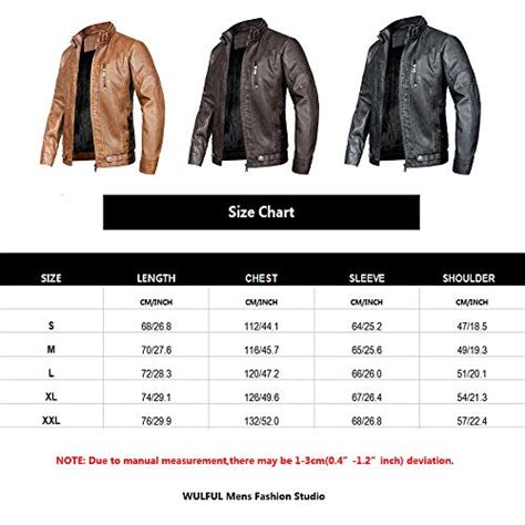 Wulful Men S Vintage Stand Collar Leather Jacket Motorcycle Pu Faux