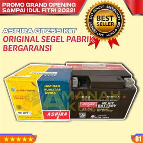 Promo Aki Basah Aspira Gtz S Kit Untuk Motor Honda Vario Kharisma